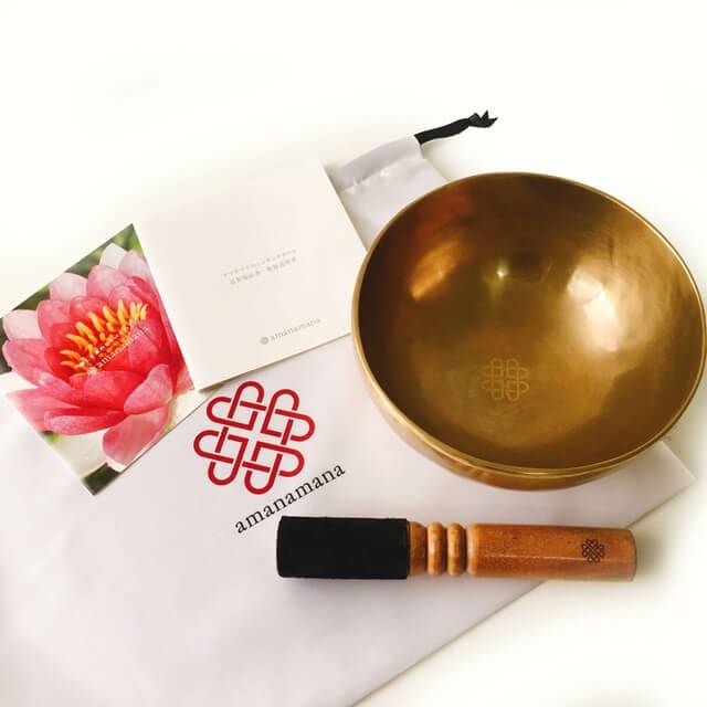 amanamanaシンギングボウル渋金小中18cm 10月購入 チベット・シンギングボウル 渋金・小中 | amanamana